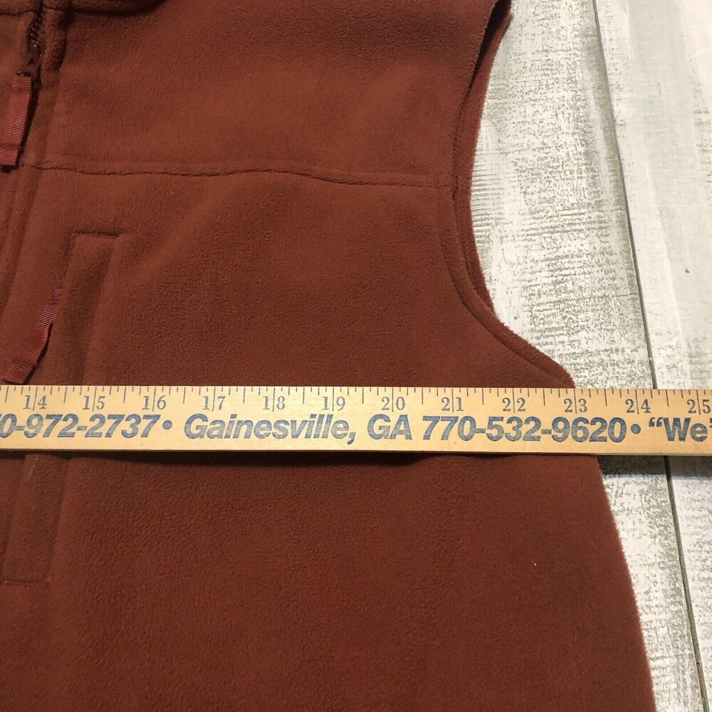 Duluth Trading Fleece Vest Mens Large Red Windproof Full Zip Workwear Heavy - Picture 7 of 11